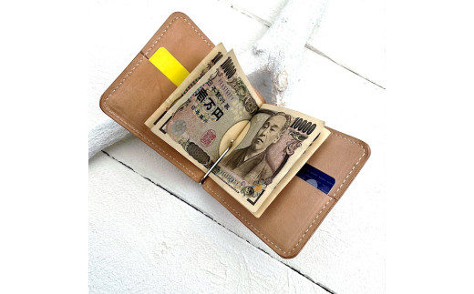 カードスリットつき マネークリップ 【薄型軽量 札ばさみ】 - 福岡県