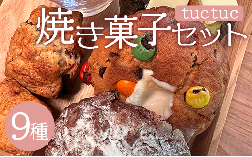 tuctuc 焼き菓子セット 9種類（合計14袋）- お菓子 スイーツ 詰め合わせ 個包装 手作り クッキー スコーン ブールドネージュ トゥクトゥク  tt-0013