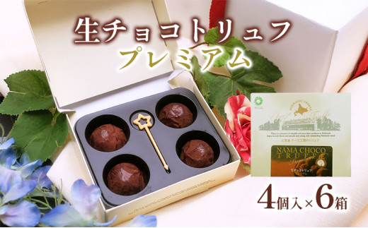 生チョコトリュフ4個入×6箱｜北海道 滝川市 チョコ 生チョコ