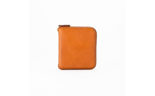 colm二つ折り財布 キャメル 立体成型で作った本革製財布 - 富山県富山