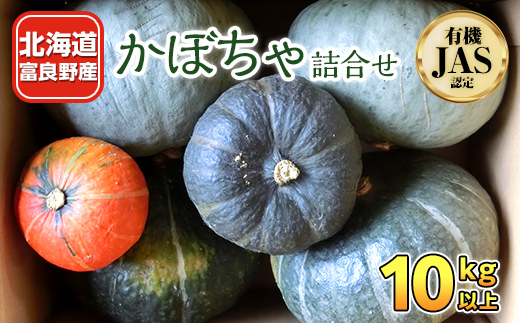 ＜先行受付＞富良野産かぼちゃ詰合せ10kg以上＜JAS認証　有機栽培＞【1271292】