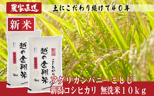 こだわり農家の自慢米  無洗米5kg×2(無農薬栽培)