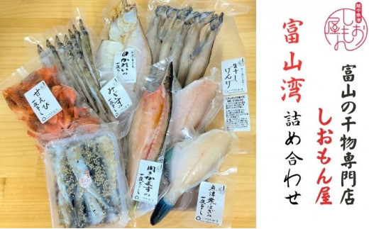 富山の干物専門店　しおもん屋の富山湾詰め合わせ　（ハマオカ海の幸） [№5617-0074]