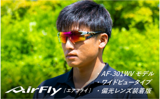 【美品】鼻パッドのないサングラス エアフライ AF-301 C-5WV