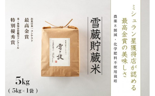 令和5年産 新米 】《雪蔵貯蔵米》最高金賞受賞 南魚沼産コシヒカリ 雪