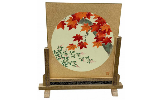 友禅染め　古都の秋 友禅染め古都の秋