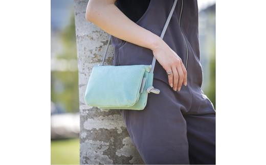 【兵庫県豊岡市】豊岡鞄 TUTUMU スエード Osanpo Wallet(S3101)ミント