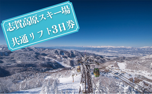 志賀高原スキー場共通リフト券 2日券 - 長野県山ノ内町｜ふるさと