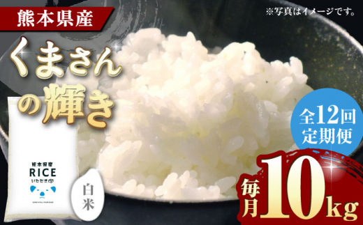 12回定期便】くまさんの輝き 白米 10kg【有限会社 農産ベスト