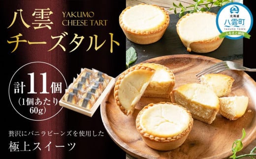 八雲チーズタルト 60g×11個入【 タルト スイーツ デザート 洋菓子 食品 グルメ お取り寄せ 八雲町 北海道 】 - 北海道八雲町｜ふるさとチョイス  - ふるさと納税サイト