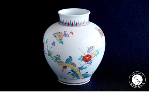 工藝技術保存指定窯元　本家柿右衛門焼窯元　蓋付湯呑 Yahoo!オークション -「湯呑み 蓋付き」(柿右衛門様式) (色絵)の落札