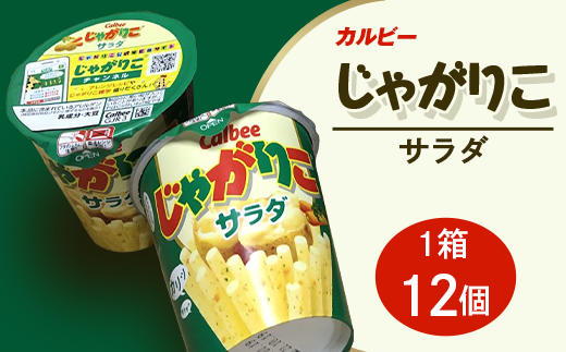 カルビー じゃがりこ サラダ 1箱 （ 12個 ）【 下妻工場産 】【 お菓子