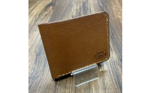イタリアンオイルレザーの二つ折り財布(ブラウン)【1462662】 - 沖縄県