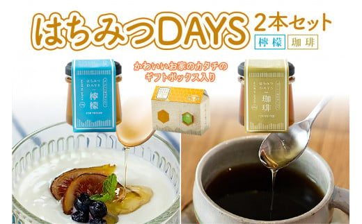 はちみつDAYS 2本セット (檸檬・珈琲) [1020] - 岐阜県本巣市