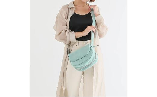 【兵庫県豊岡市】豊岡鞄 TUTUMU スエード FLAP MINI(S4001)ミント