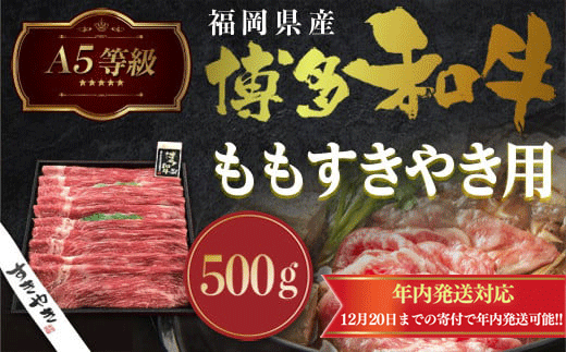 A5等級 博多和牛肩ロースしゃぶしゃぶ用500g LZ004 - 福岡県宇美町