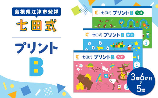 江津市限定返礼品 七田式プリントB 3歳半～5歳 【SC-50】｜送料無料 しちだ 七田式 3歳 4歳 5歳 就学前 幼児 子育て 教育 教材 こども  子ども キッズ 知育 プリント 勉強 短時間 学べる セット トレーニング 知育トレーニング 贈答用 プレゼント ｜ - 島根県江津市 ...