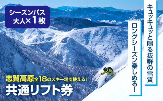 2024-25 志賀高原スキー場共通リフト券 3日券【 スキー場 共通 リフト券 志賀高原 スキー スノーボード リフト チケット 志賀高原全山  アウトドア スポーツ 旅行 長野県 長野 】 - 長野県山ノ内町｜ふるさとチョイス - ふるさと納税サイト