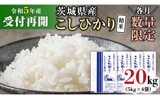 【 受付再開 / 7月中旬出荷分】《 令和5年産 》茨城県産 コシヒカリ