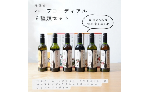 ハーブコーディアル6種類セット 生活の木瑞浪ファクトリー直送 