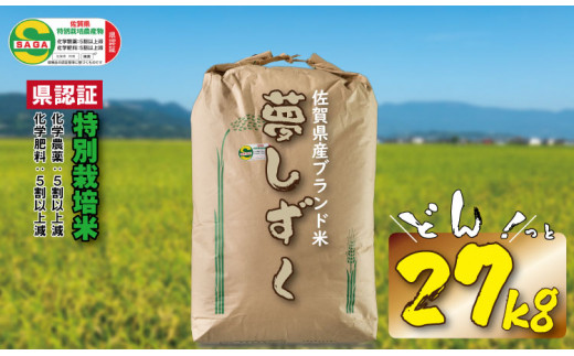 正規品人気新米 佐賀県産 夢しずく 白米20Kg 米 米/穀物
