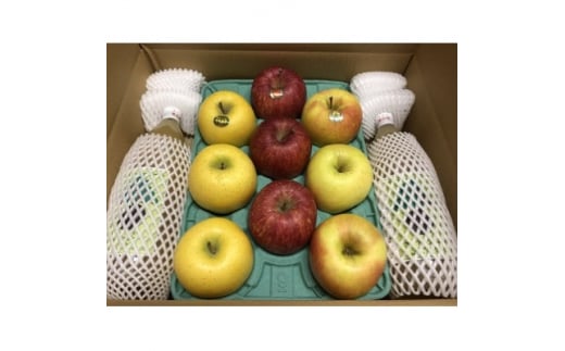 【青森県黒石市】りんご2品種約3kgとりんごジュース1リットル瓶×2本の詰合せ!よくばりセット 贈答用【1342702】