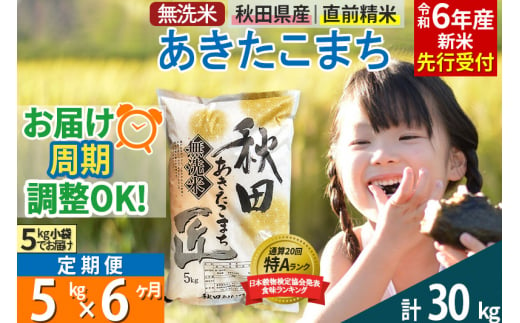 無洗米】＜令和6年産 新米予約＞《定期便12ヶ月》秋田県産