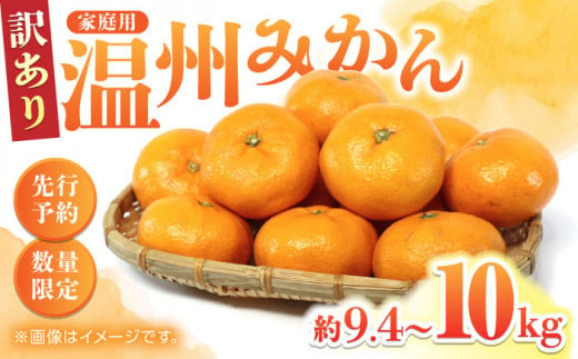 先行予約】【数量限定】【訳あり】 家庭用 温州 みかん 約9.4～10kg