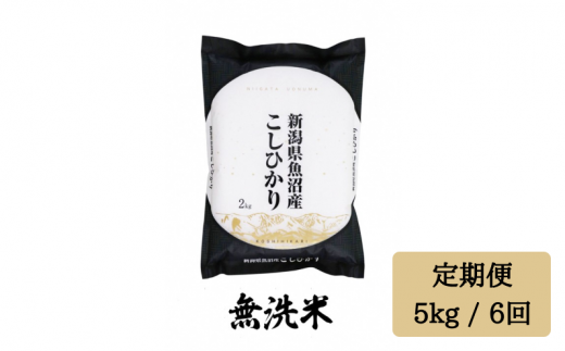 令和5年産【無洗米5kg/6回定期便】「雪蔵仕込み」【湯沢産コシヒカリ