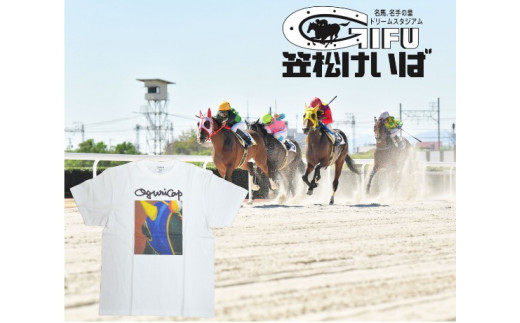 ふるさと納税 岐阜県 オグリキャップカラー写真Tシャツ ver.4 Lサイズ 3181759_00_1707370635.jpg