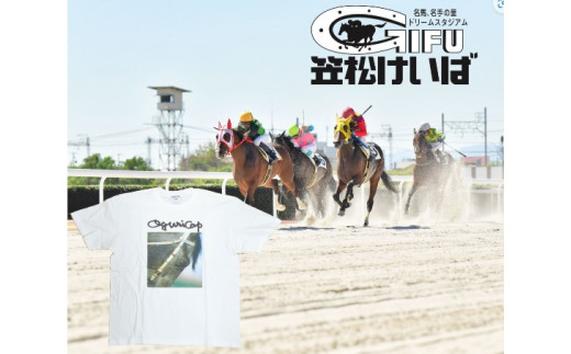 ふるさと納税 岐阜県 オグリキャップカラー写真Tシャツ ver.2 Mサイズ オグリキャップカラー写真Tシャツ ver.2 Mサイズ - 岐阜県