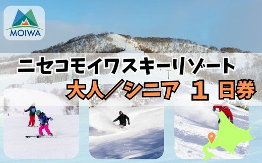 ニセコモイワスキーリゾート　オールシーズン　リフト券（大人／シニア　１日券）【12010】