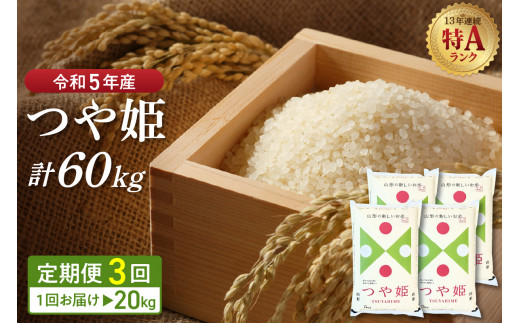 2024年1月前半スタート※【令和5年産米】特別栽培米 つや姫 30kg定期便