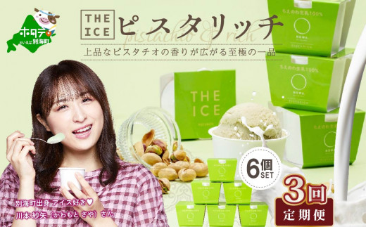 毎月定期便】【THE ICE】ピスタリッチ6個セット×3ヵ月定期便【be003 