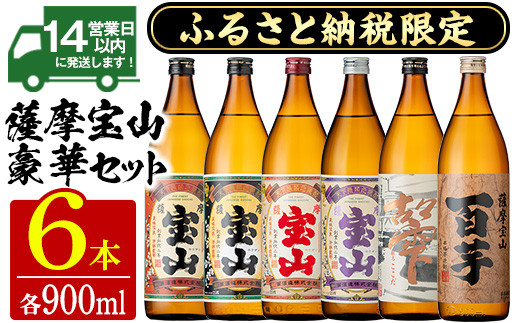 No.253 ふるさと納税限定！人気の焼酎！薩摩宝山豪華セット(6銘柄