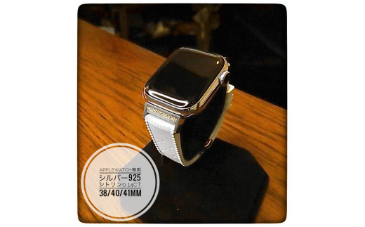 AppleWatch専用ピンクサファイア&シルバー925製チャーム&ラバーバンド CN-006_Apple Watch専用シルバー925製チャーム_sevenstone(Citrine