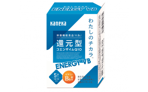 還元型コエンザイムQ10　わたしのチカラ Ⓡ ENERGY VB（エナジーブイビー） 1箱５包装(1包装3粒入)×12箱（60日分) 180粒　 サプリメント　健康食品　ストレス緩和