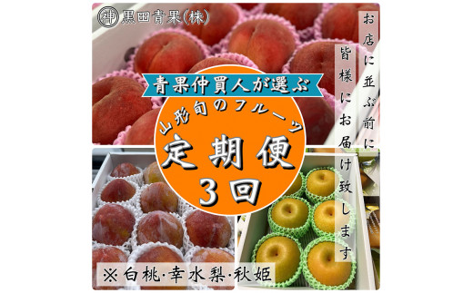 白桃・秋,
![定期便3回】青果仲買人が選ぶ!山形旬のフルーツ3選![白桃・幸 定期便3回】青果仲買人が選ぶ!山形旬のフルーツ3選![白桃・幸
