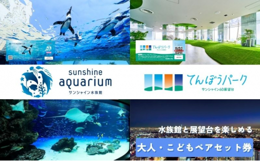 サンシャイン水族館＋サンシャイン60展望台 セット券（大人ペア） - 東京都豊島区｜ふるさとチョイス - ふるさと納税サイト