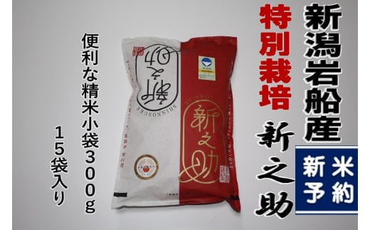 新米受付・令和6年産米】新潟県村上市産 真空パック 新之助 4.5kg（300g×15袋） NA4231｜米 特別栽培米 白米 小分け 便利 計量不要  低温倉庫保管 - 新潟県村上市｜ふるさとチョイス - ふるさと納税サイト