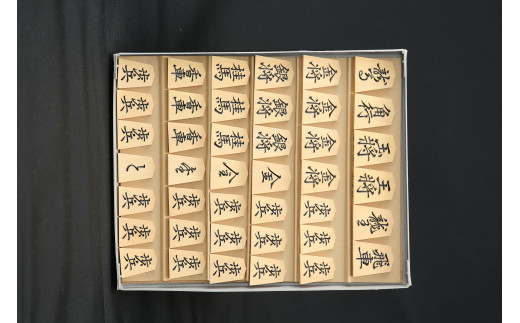 06B8002 将棋駒と将棋盤のセット（押彫・折り盤） - 山形県天童市 