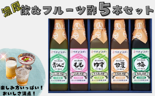 濃厚飲むフルーツ酢5本：B210-016 - 佐賀県佐賀市｜ふるさとチョイス - ふるさと納税サイト