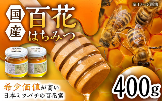 日本蜜蜂 百花 はちみつ 計400g（200g×2）純粋蜂蜜 /永尾 忠則 [UAS004
