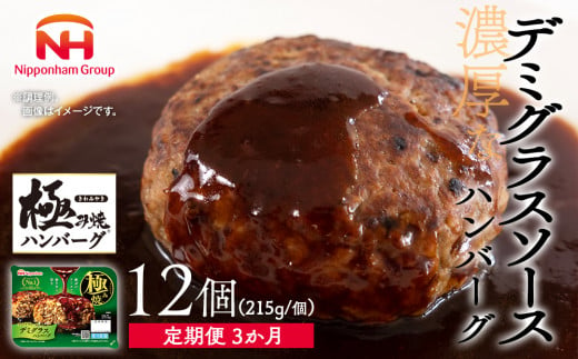 定期便】極み焼きハンバーグ（デミグラスソース）セット定期便3か月 定期便 - 茨城県常総市｜ふるさとチョイス - ふるさと納税サイト