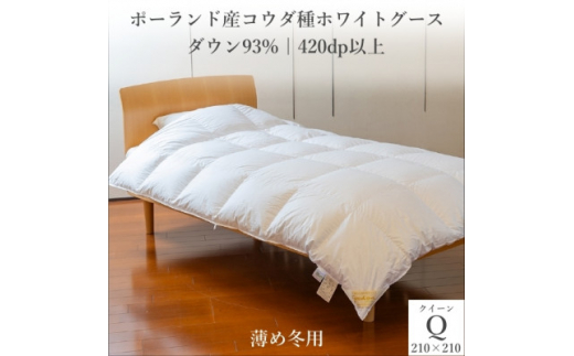 ふるさと納税】ポーランド産コウダ種ホワイトグース ダウン93