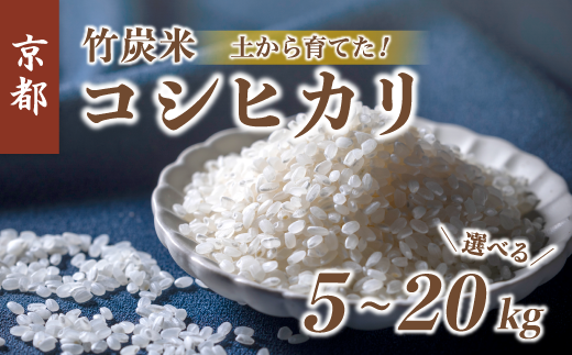 特別栽培米 竹炭米 コシヒカリ 5kg 10kg 15kg 20kg 白米 精米 数量限定 米 こしひかり 農家直送 有機肥料 減農薬栽培 おこめ  ごはん