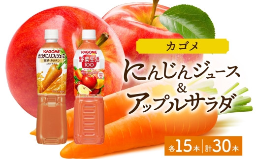 カゴメ 高β-カロテン にんじんジュース 野菜生活100 アップルサラダ