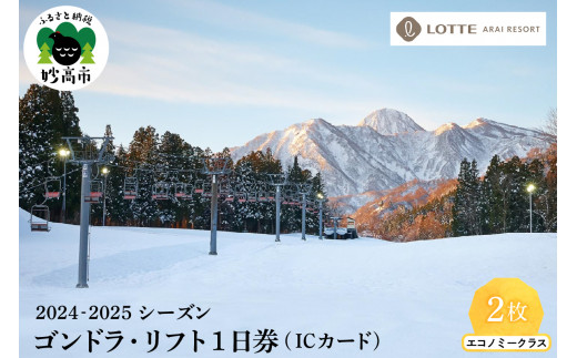 ロッテアライリゾートエコノミークラス 1日券(ICカード) 古めかしい