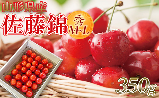 山形県産 さくらんぼ 佐藤錦 350g 秀 M～L バラ詰め 2025年6月上旬頃