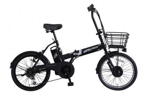 PELTECH（ペルテック）ノーパンク 折り畳み電動アシスト自転車 20